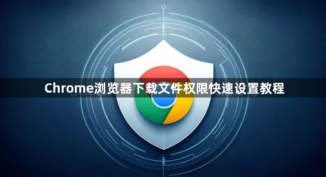 Chrome浏览器下载文件权限快速设置教程1