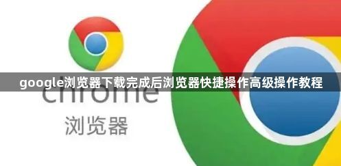 google浏览器下载完成后浏览器快捷操作高级操作教程1