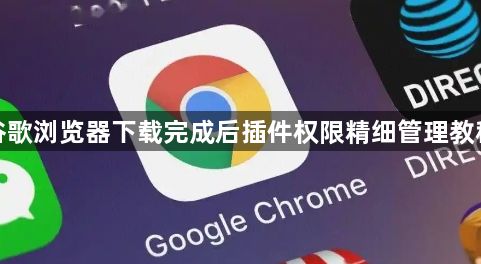 谷歌浏览器下载完成后插件权限精细管理教程1