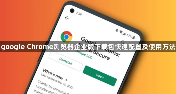 google Chrome浏览器企业版下载包快速配置及使用方法1