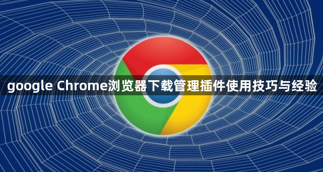 google Chrome浏览器下载管理插件使用技巧与经验1