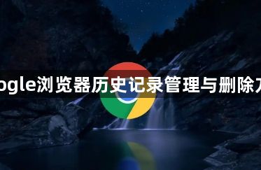 google浏览器历史记录管理与删除方法1