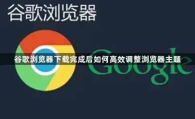 谷歌浏览器下载完成后如何高效调整浏览器主题1